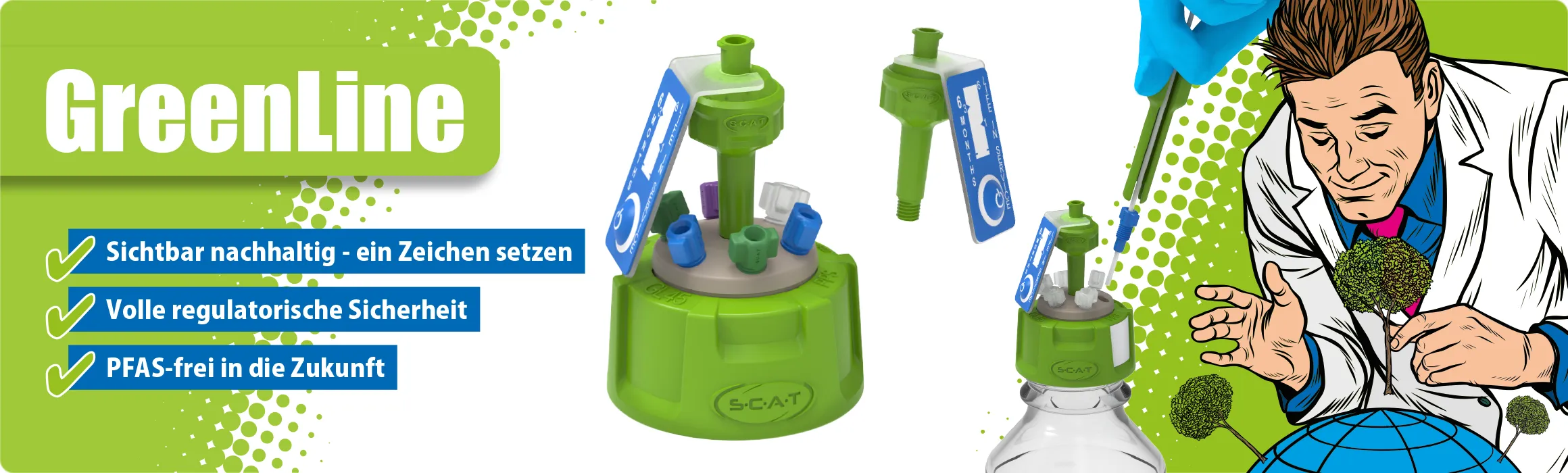 Kategoriebanner - SCAT Produktreihe „GreenLine“