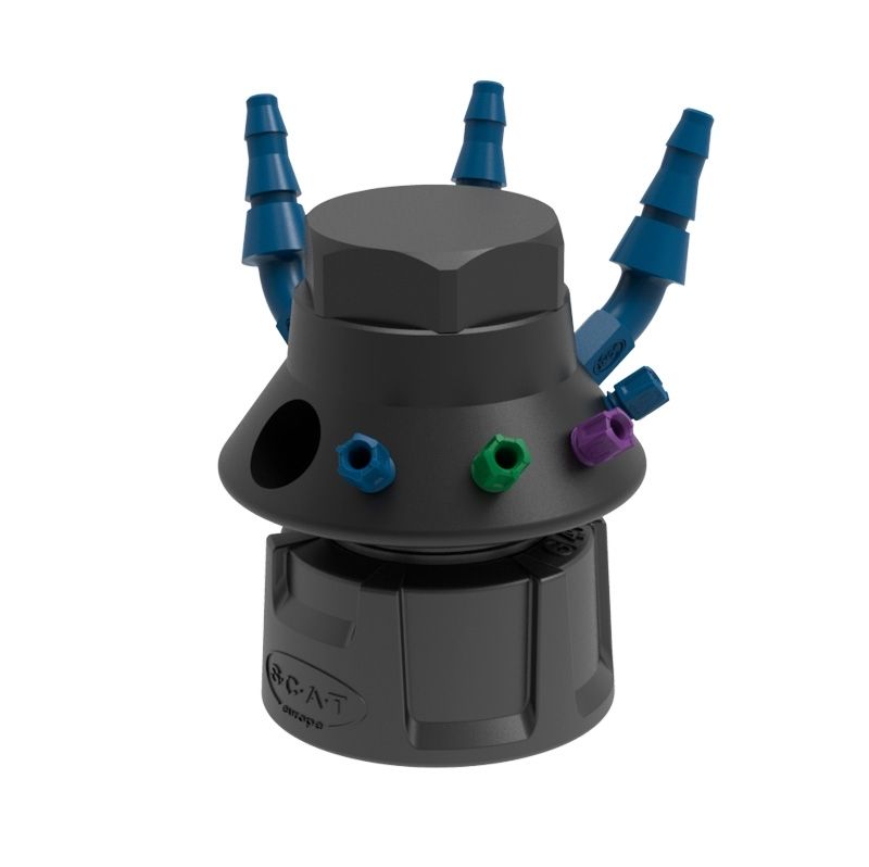 SymLine HPLC Safety Waste Caps | Central HPLC Disposal | SCAT Europe