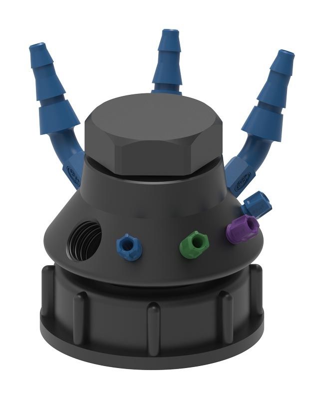 SymLine HPLC Safety Waste Caps | Central HPLC Disposal | SCAT Europe